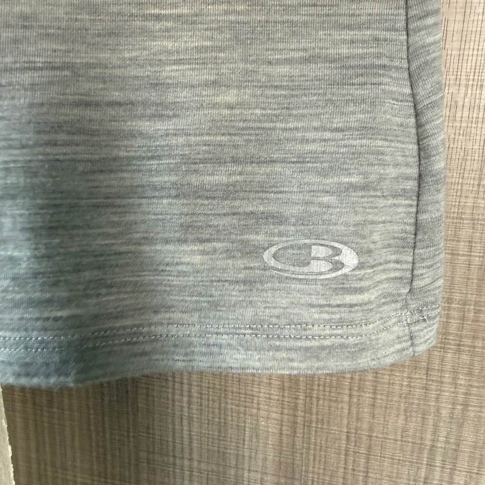 Icebreaker Grey Merino 150 Siren Tank Top Gritstone Heather Wool Size Medium - Picture 6 of 10